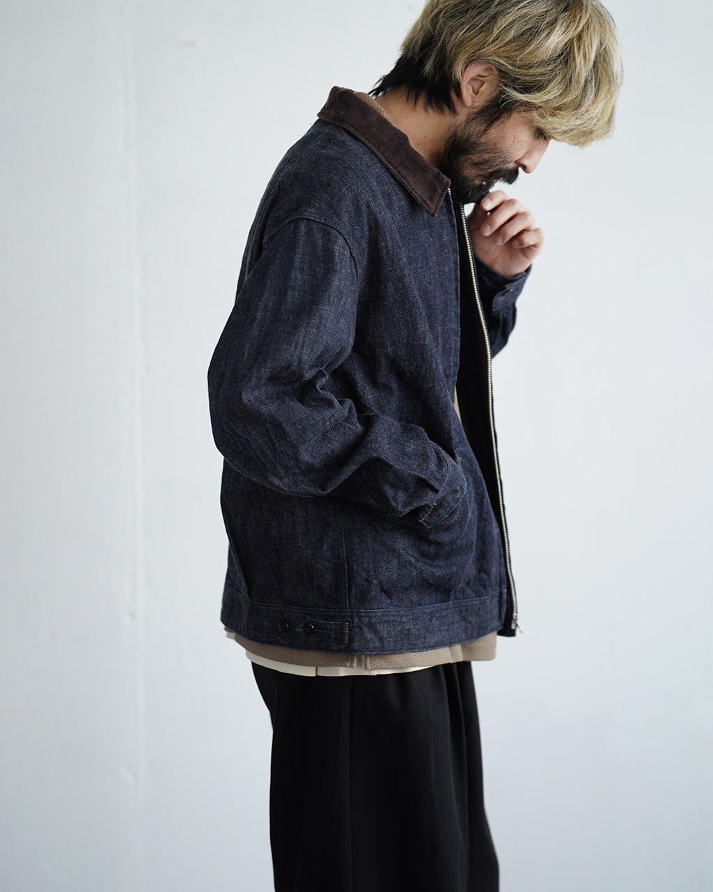 Denim Zip Work Jacket VTD-0565-JK