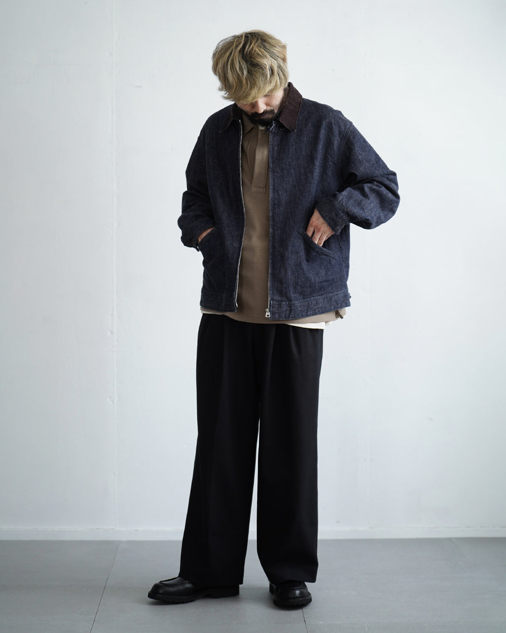 Denim Zip Work Jacket VTD-0565-JK