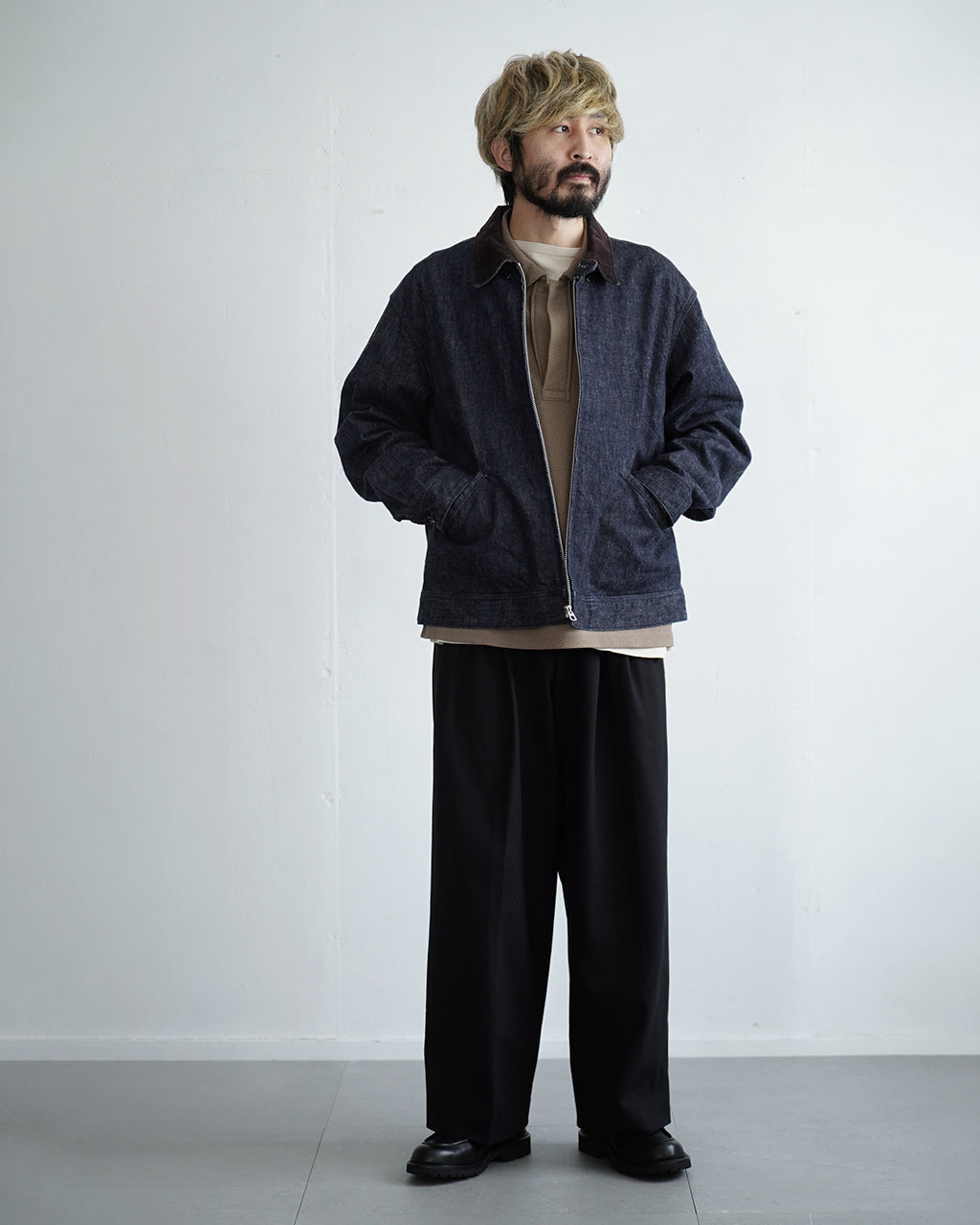 Denim Zip Work Jacket VTD-0565-JK
