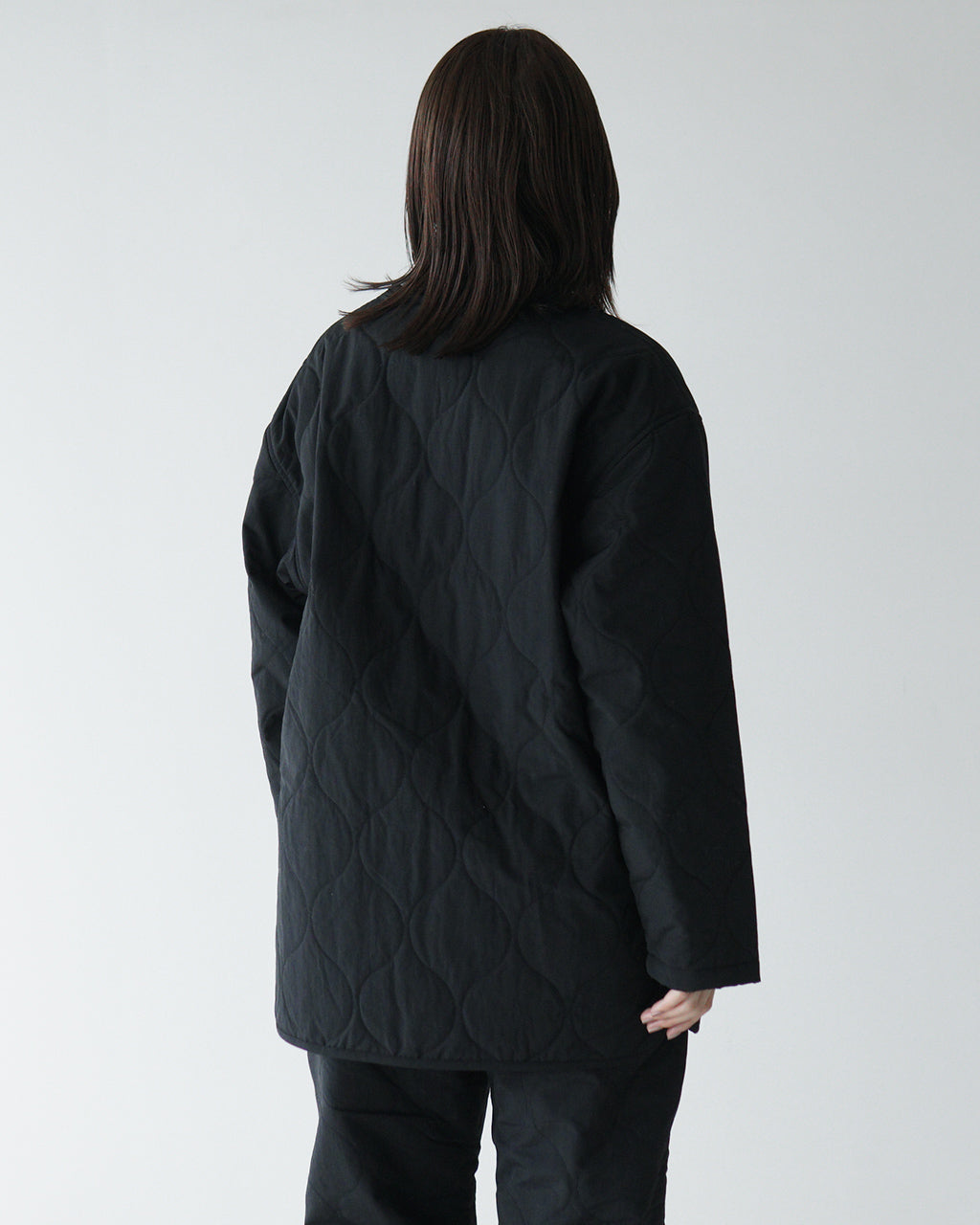 AXESQUIN-modified- アクシーズクインモディファイト キルト カラーレス ジャケット QUILTED COLLER LESS JACKET 321076【送料無料】