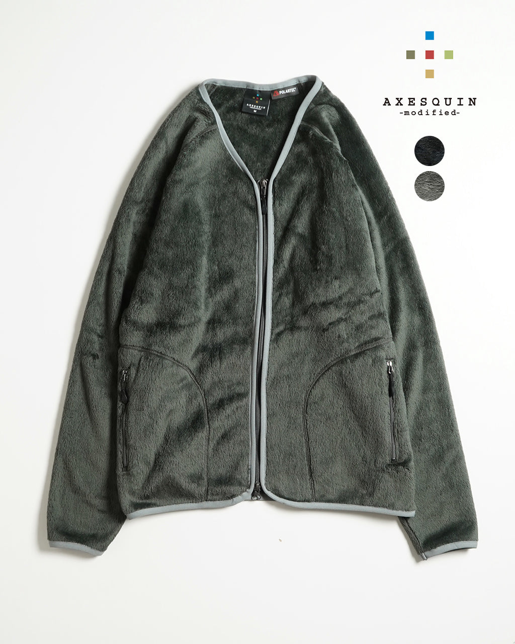 【SALE！30%OFF】AXESQUIN-modified- アクシーズクイン モディファイド ポーラテック ハイロフト カーディガン POLARTEC HIGH LOFT CARDIGAN 321084【送料無料】