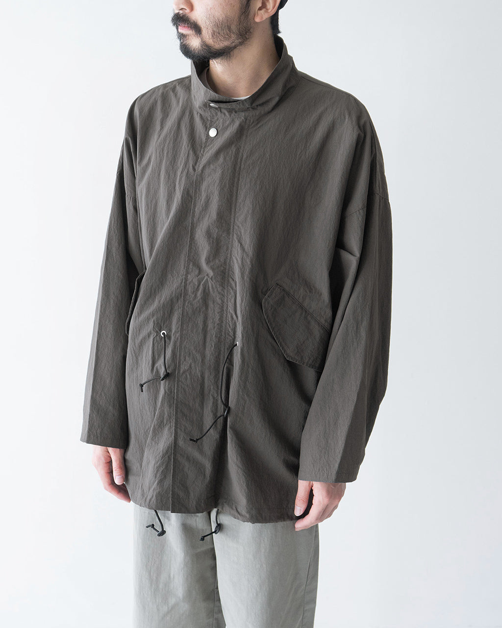 AXESQUIN-modified- アクシーズクインモディファイド ショートコート ECO NYLON SHORT COAT ブルゾン ジャケット モッズコート 321101【送料無料】