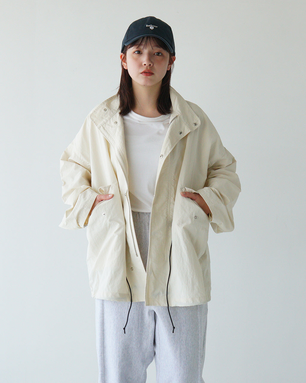 AXESQUIN-modified- アクシーズクインモディファイド ショートコート ECO NYLON SHORT COAT ブルゾン ジャケット モッズコート 321101【送料無料】