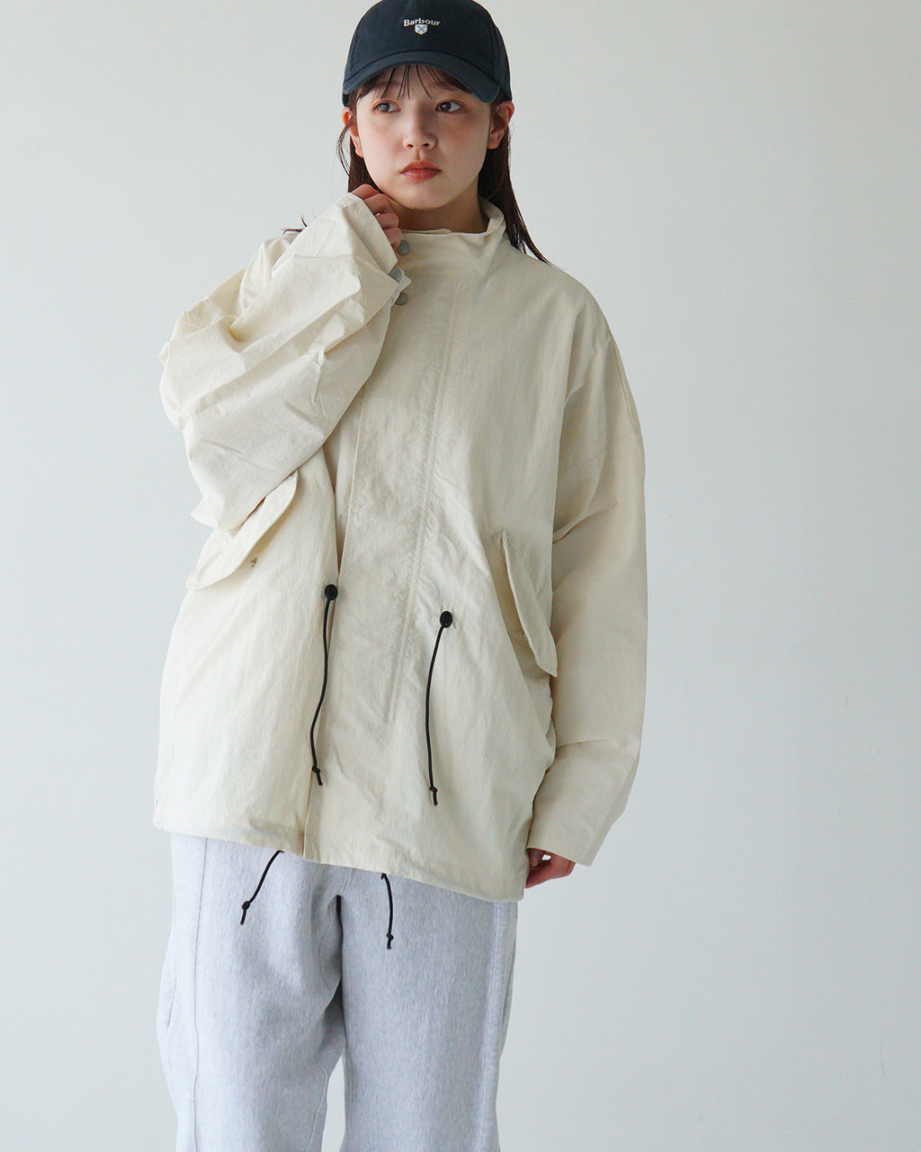 AXESQUIN-modified- アクシーズクインモディファイド ショートコート ECO NYLON SHORT COAT ブルゾン ジャケット モッズコート 321101【送料無料】