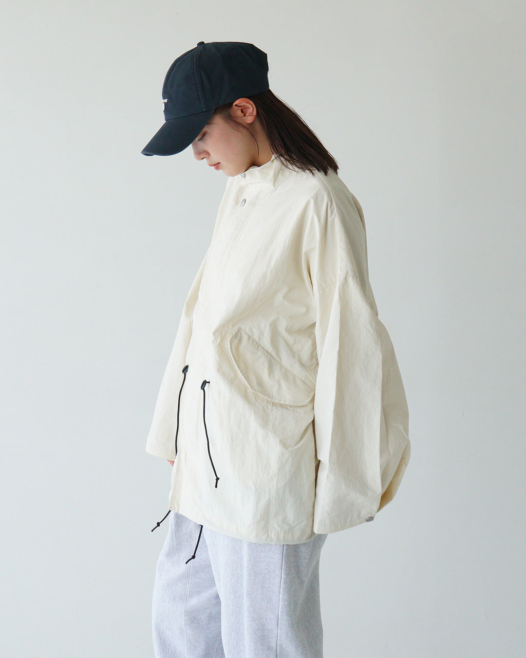 AXESQUIN-modified- アクシーズクインモディファイド ショートコート ECO NYLON SHORT COAT ブルゾン ジャケット モッズコート 321101【送料無料】