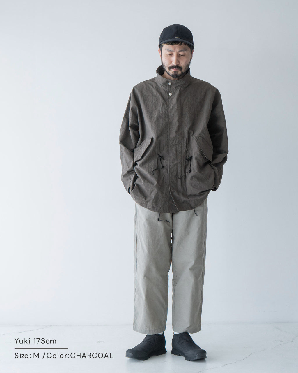 AXESQUIN-modified- アクシーズクインモディファイド ショートコート ECO NYLON SHORT COAT ブルゾン ジャケット モッズコート 321101【送料無料】