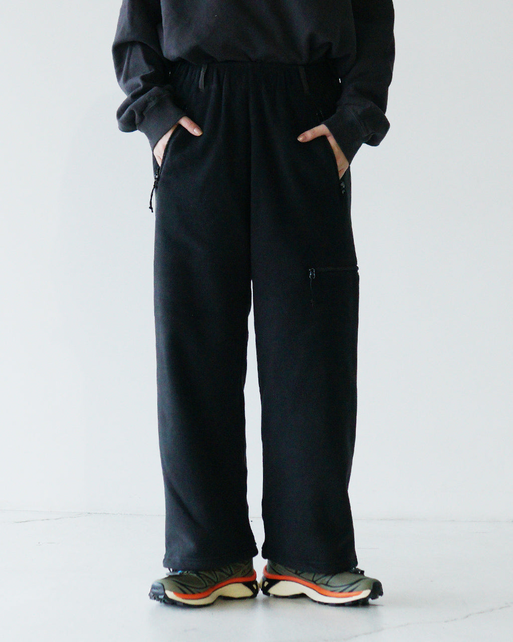 【SALE！30%OFF】AXESQUIN-modified- アクシーズクイン モディファイド イージーパンツ ポーラテック フリース ワイドパンツ RETRO FLEECE WIDE PANTS 2.0 322029【送料無料】