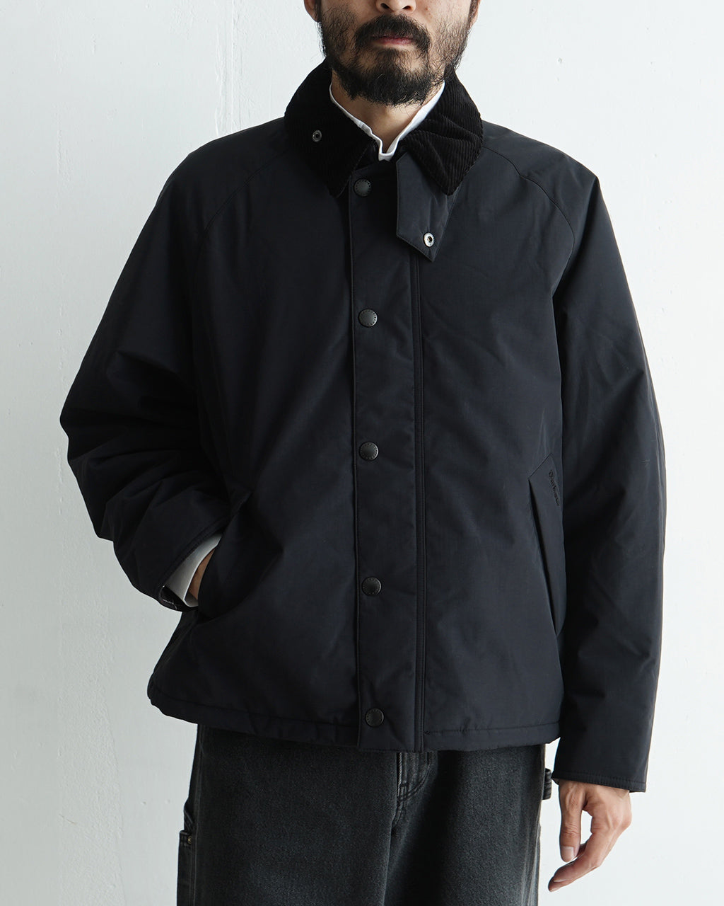 Barbour バブアー トランスポート パデッド カジュアル ジャケット TRANSPORT PADDED CASUAL JACKET アウター コーデュロイ 襟付き 242MCA1005 【送料無料】