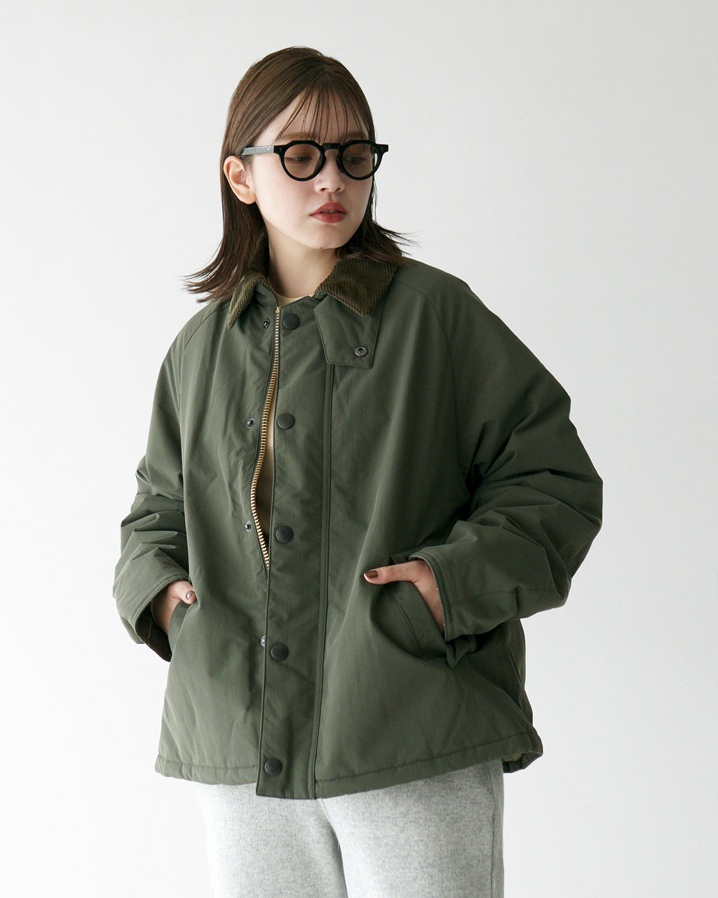 Barbour バブアー トランスポート パデッド カジュアル ジャケット TRANSPORT PADDED CASUAL JACKET アウター コーデュロイ 襟付き 242MCA1005 【送料無料】