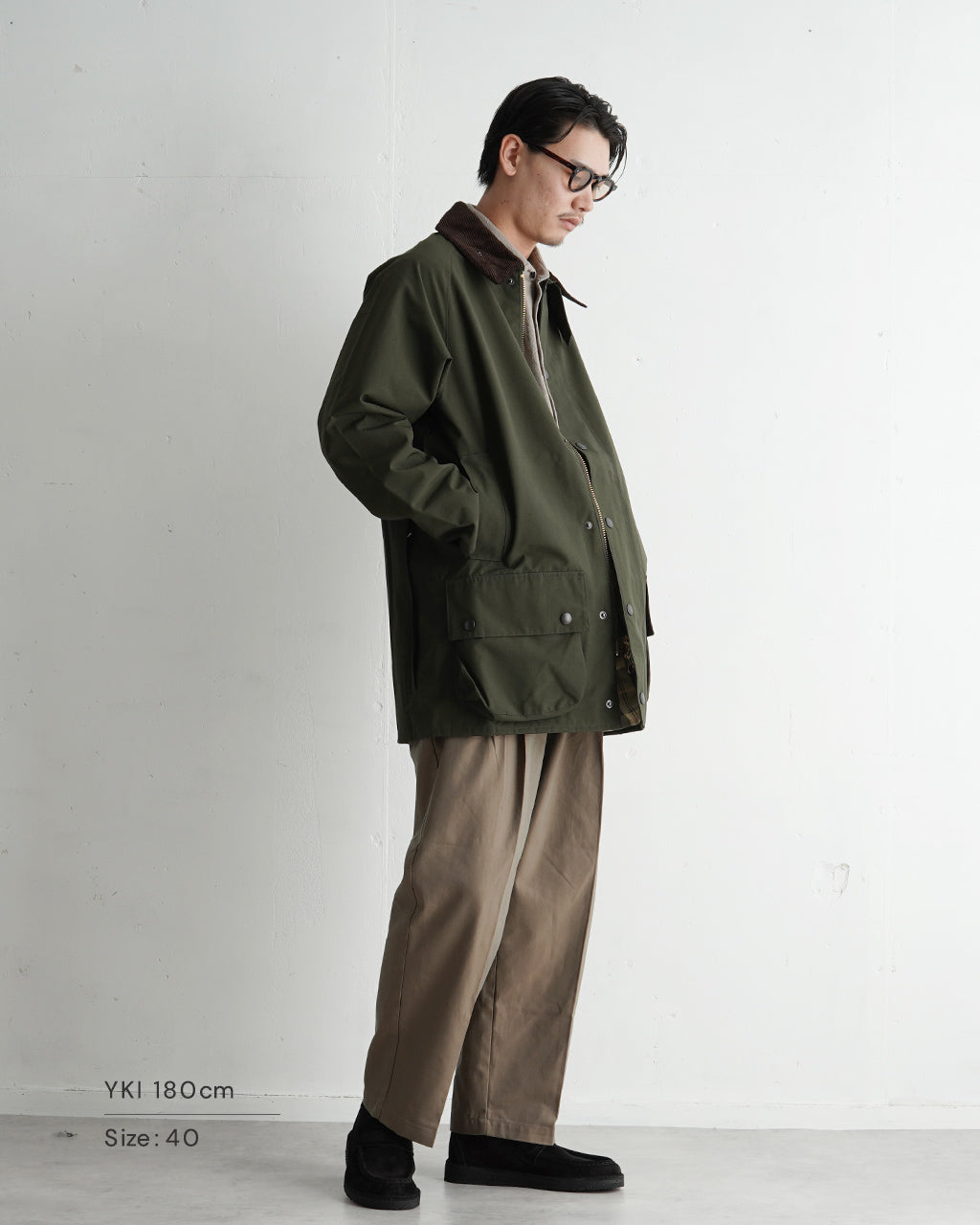 Barbour バブアー ビューフォート ジャケット ミドルレングス 2レイヤー ブルゾン BEAUFORT 10017176 MSP0108