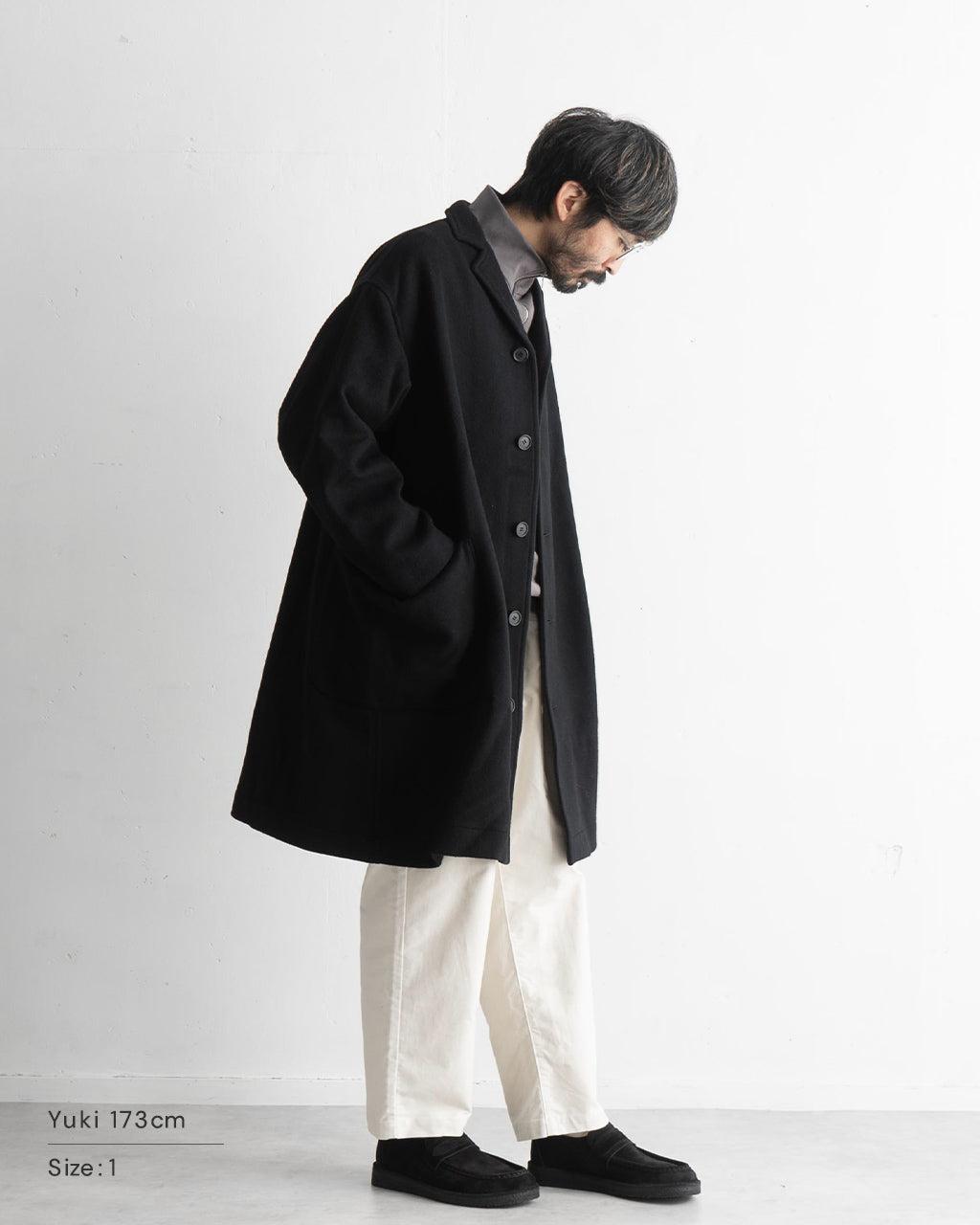 【SALE！20%OFF】BASIS BROEK バージスブルック ロングコート マーチ MARCH ウールメルトン BJ-87【送料無料】