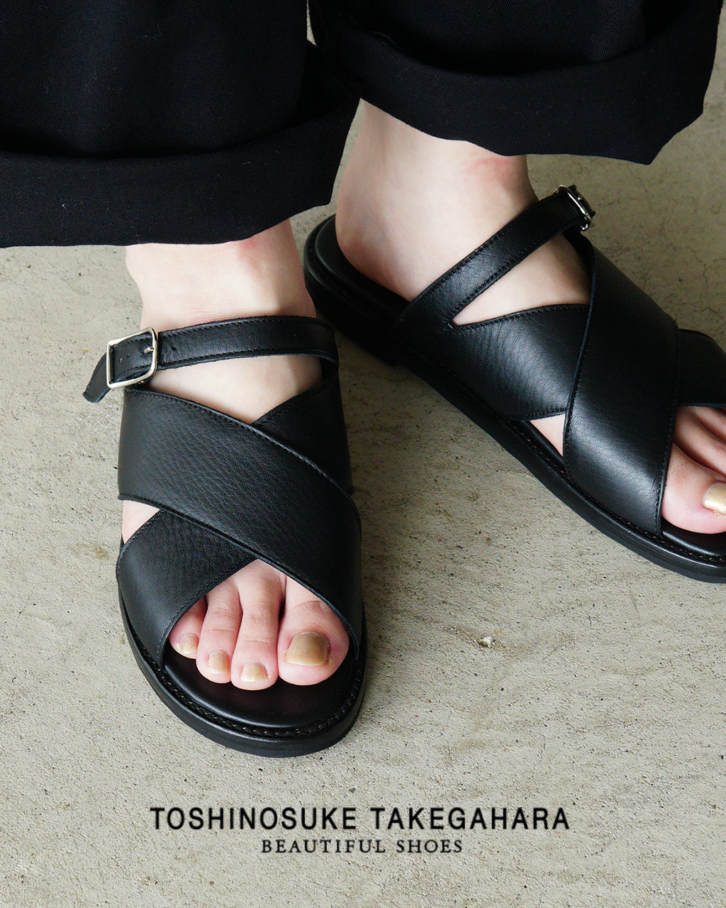 BEAUTIFUL SHOES ビューティフルシューズ CROSSY SANDALS クロスサンダル オープントゥ BSS2512015【送料無料】【クーポン対象外】