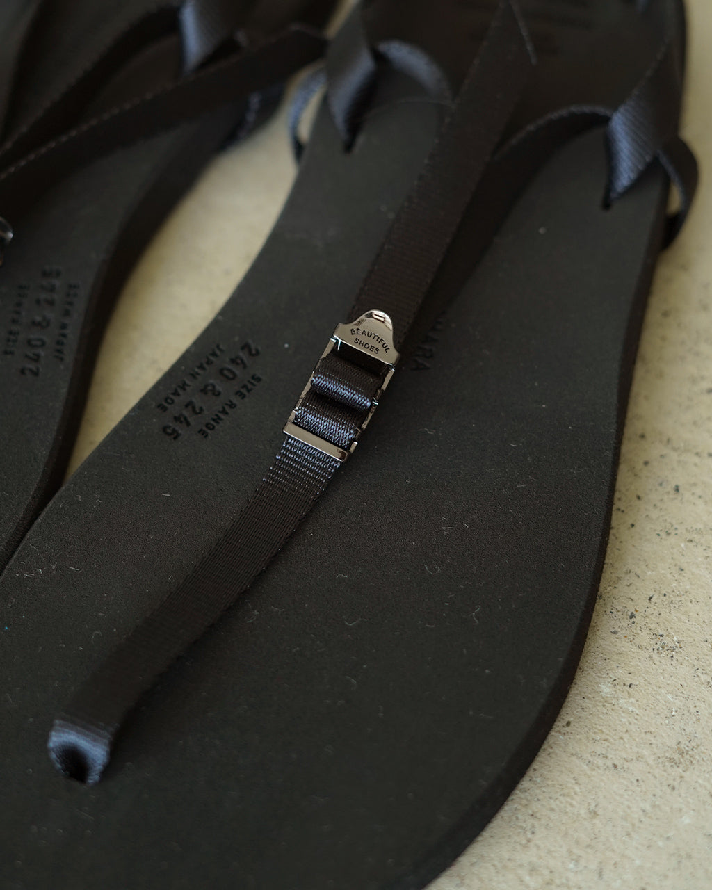 BEAUTIFUL SHOES ビューティフルシューズ BAREFOOT SANDALS ベアフットサンダル レディース ブラック | Crouka(クローカ)
