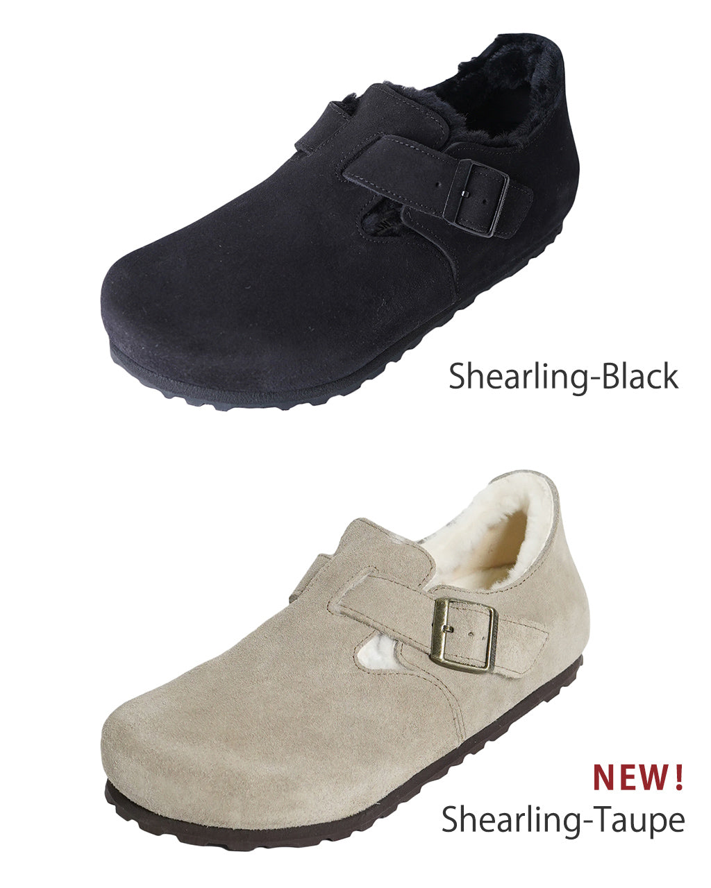 【SALE！20%OFF】BIRKENSTOCK ビルケンシュトック ロンドン London Shearling  ベロアレザー スエードレザー ボア クロッグ サボ シューズ 1028470 1014961【送料無料】