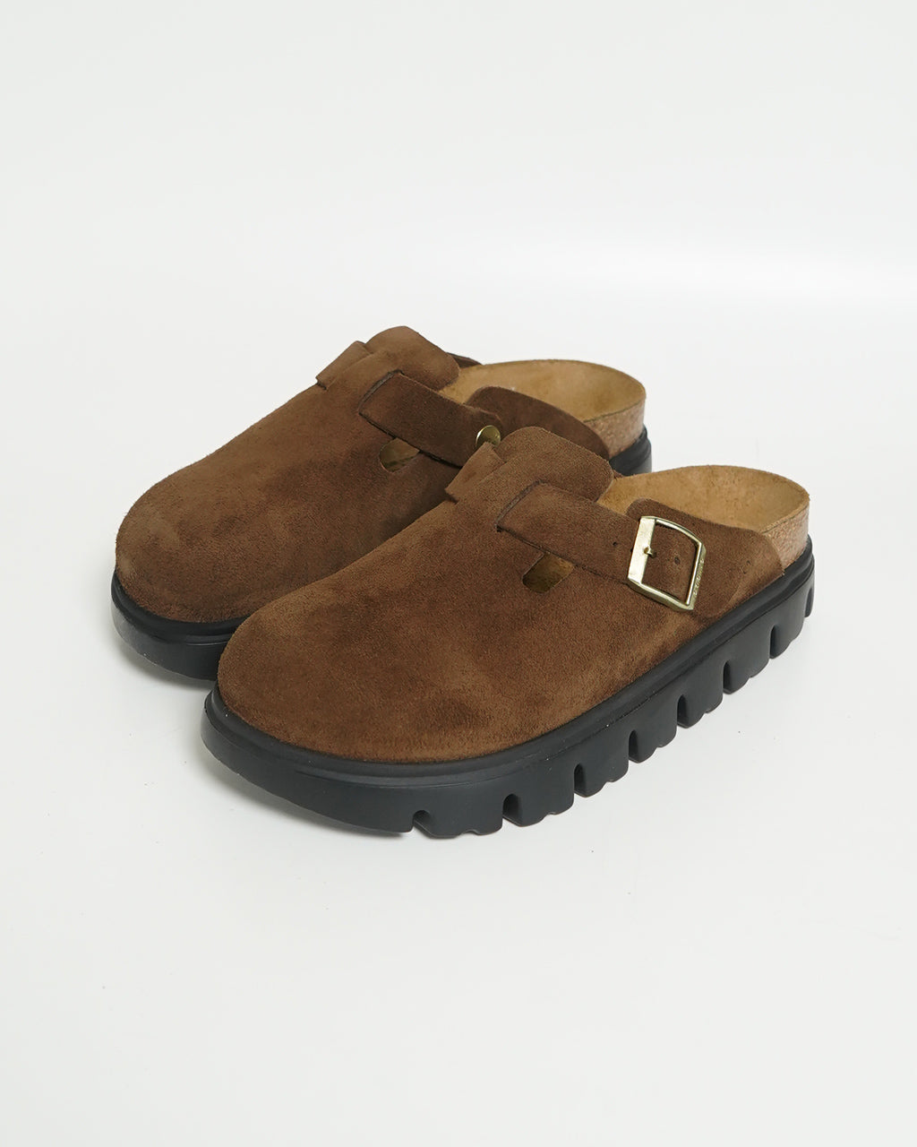 【SALE！20%OFF】papillio by BIRKENSTOCK パピリオ バイ ビルケンシュトック ボストン Boston Chunky LEVE スエードレザー クロッグ 1028317 1028402