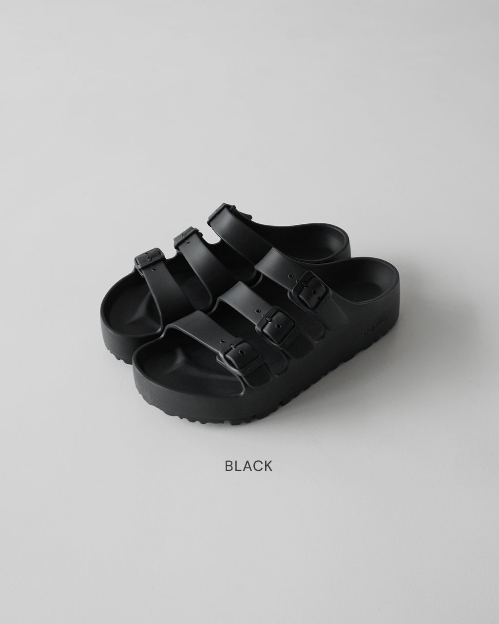 コスメバーゲン出品　生地おまかせ3段三角ブラックファルダ papillio by BIRKENSTOCK パピリオ バイ ビルケンシュトック Florida