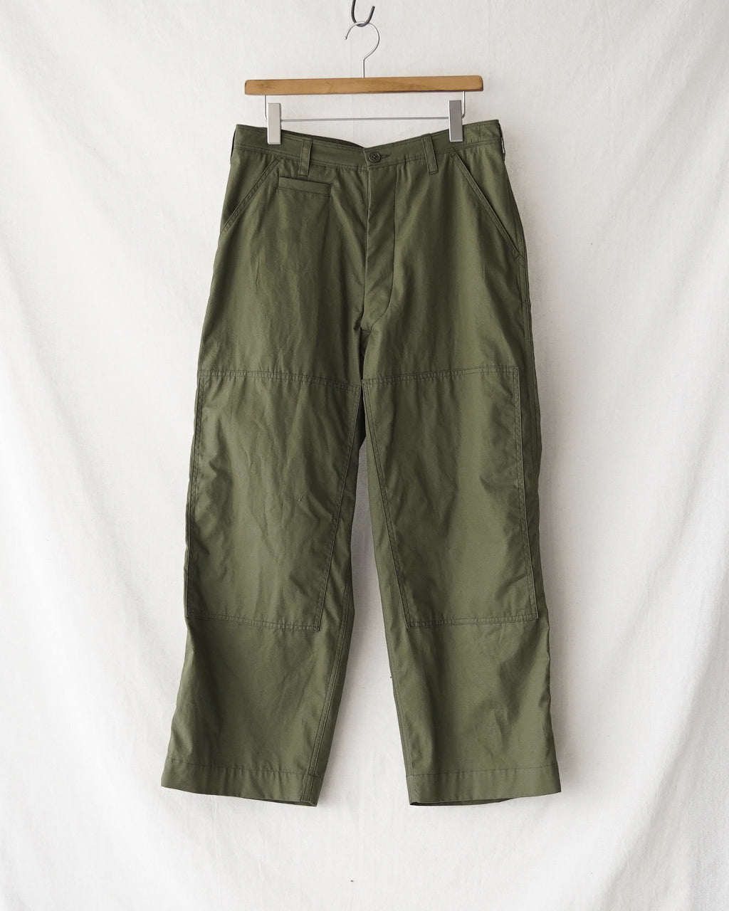 Cotton Poplin Double-knee Trousers bROOTS26S11