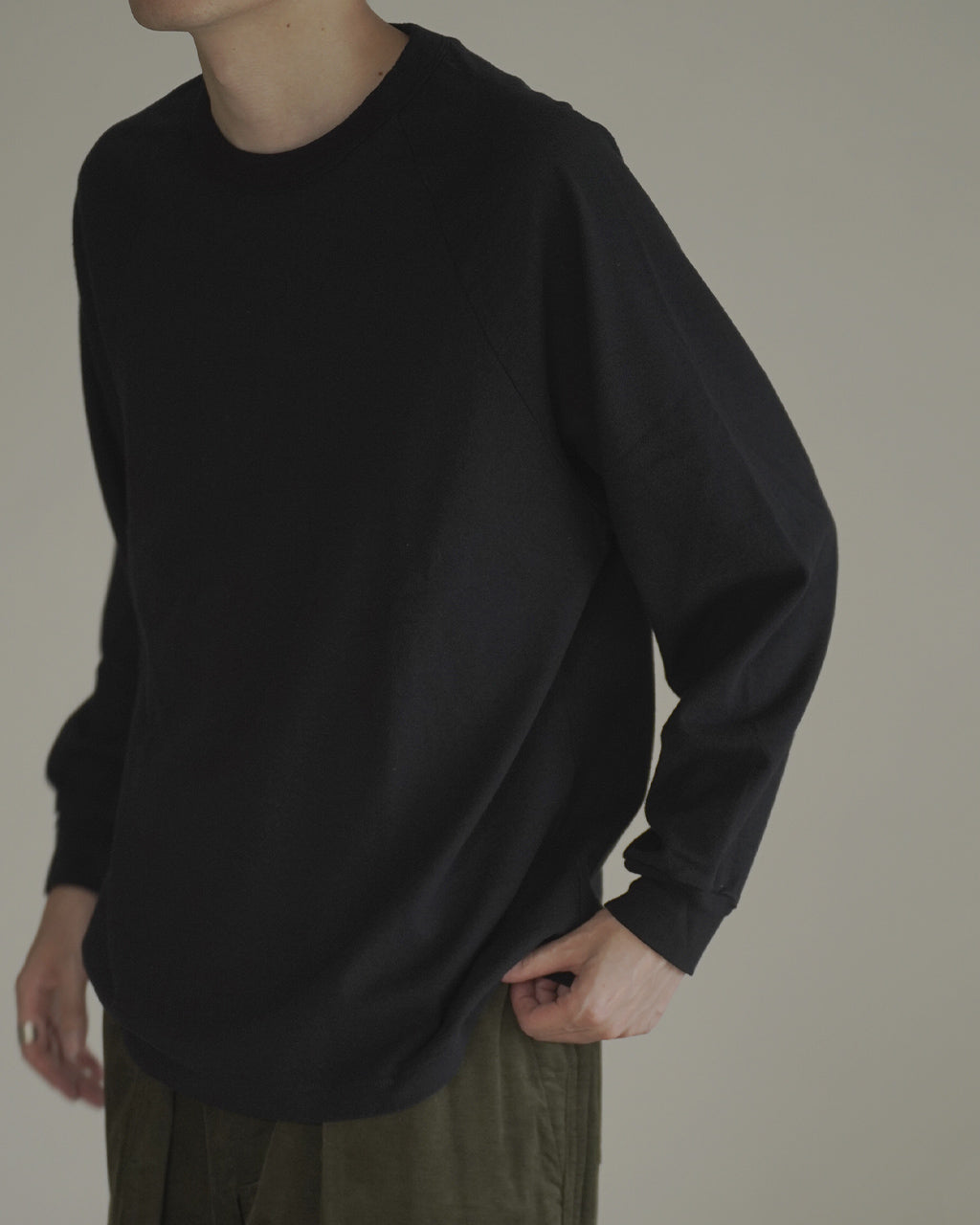 Co/Silk Nep Raglan Tee BHS24F037F26