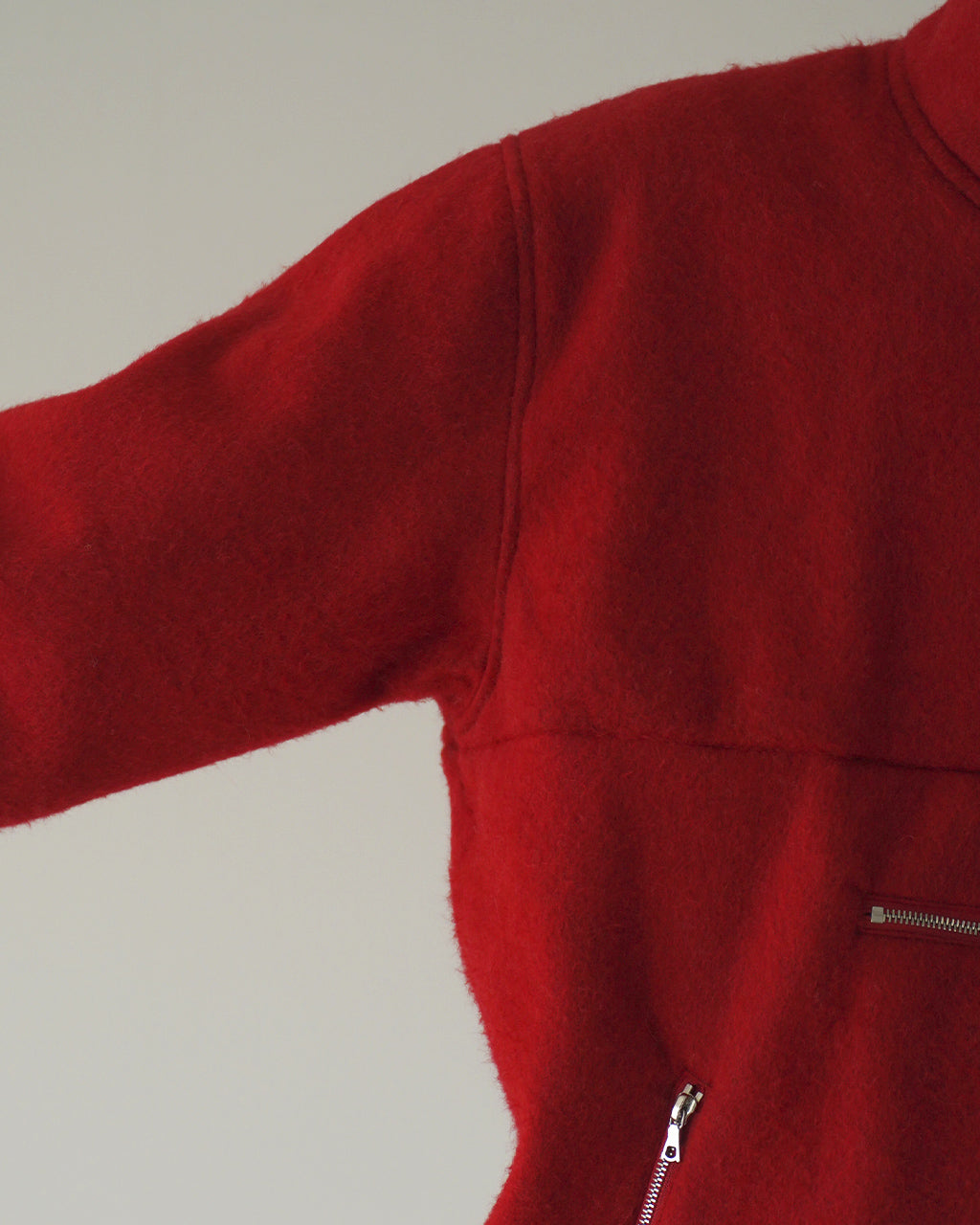 Pe/Alpaca Fleece Harf-zip P/O BHS26F032PeAp