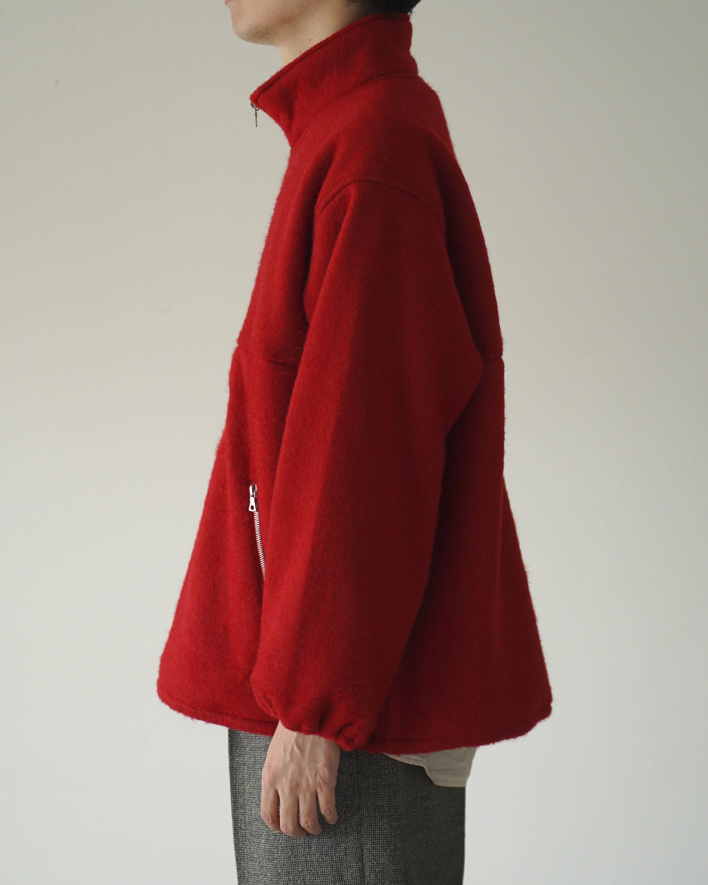 Pe/Alpaca Fleece Harf-zip P/O BHS26F032PeAp