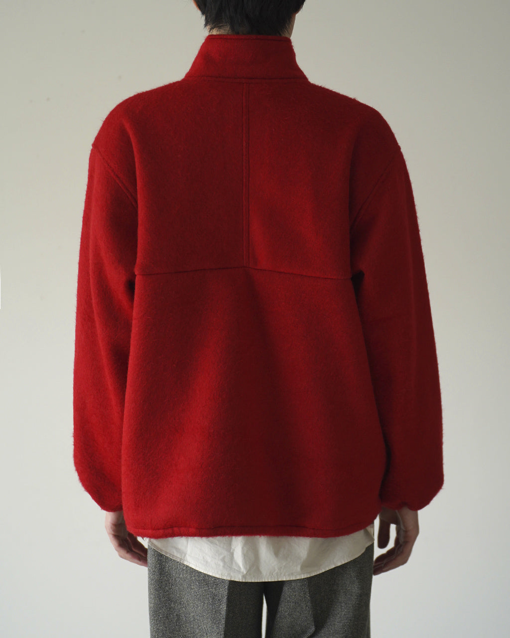 Pe/Alpaca Fleece Harf-zip P/O BHS26F032PeAp