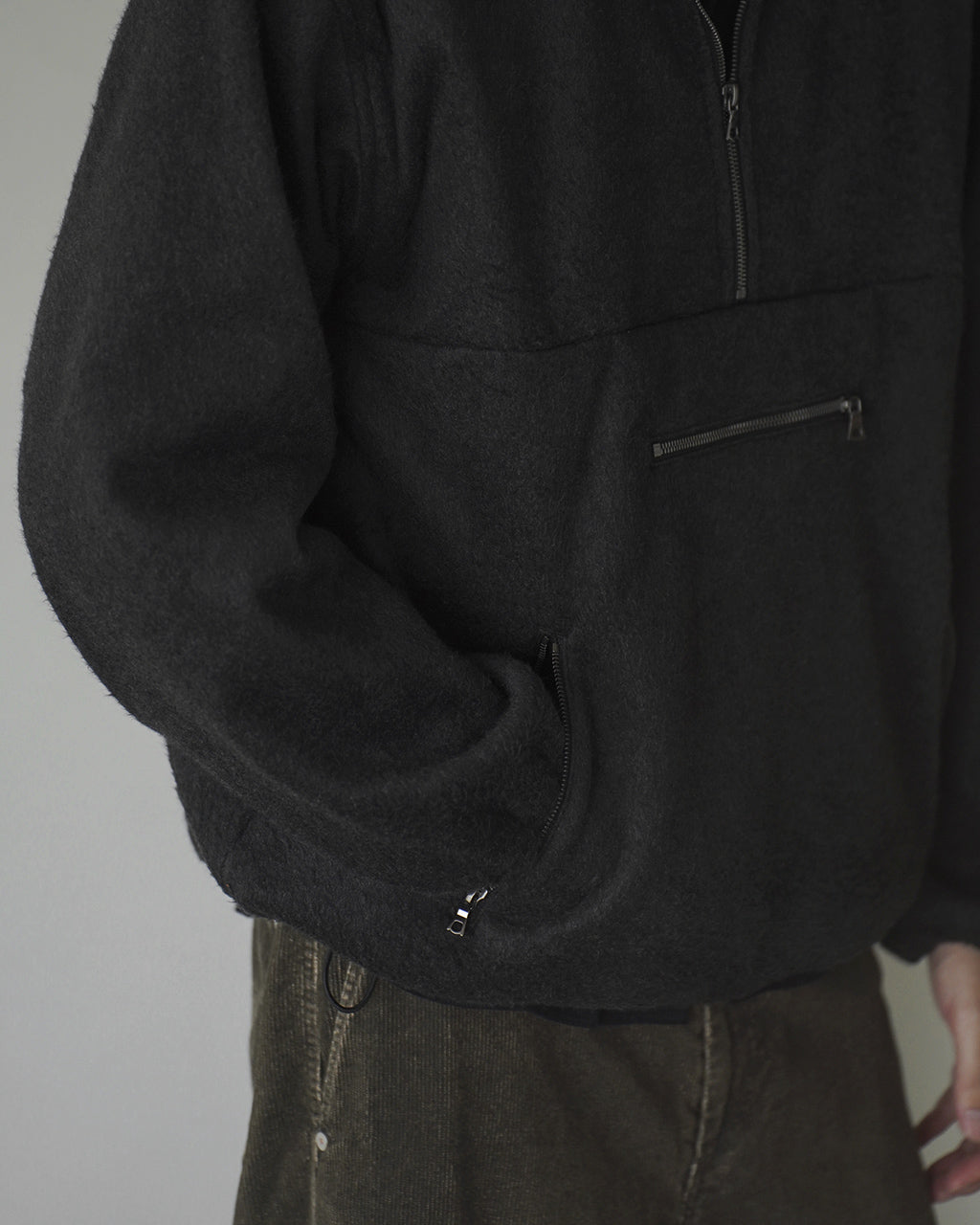 Pe/Silk Fleece Harf-zip P/O BHS26F032