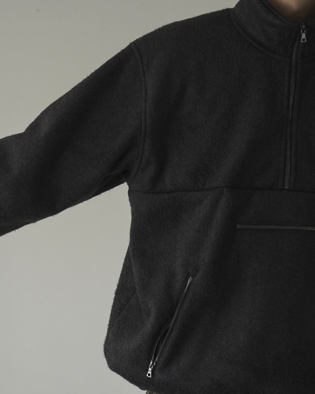 Pe/Silk Fleece Harf-zip P/O BHS26F032