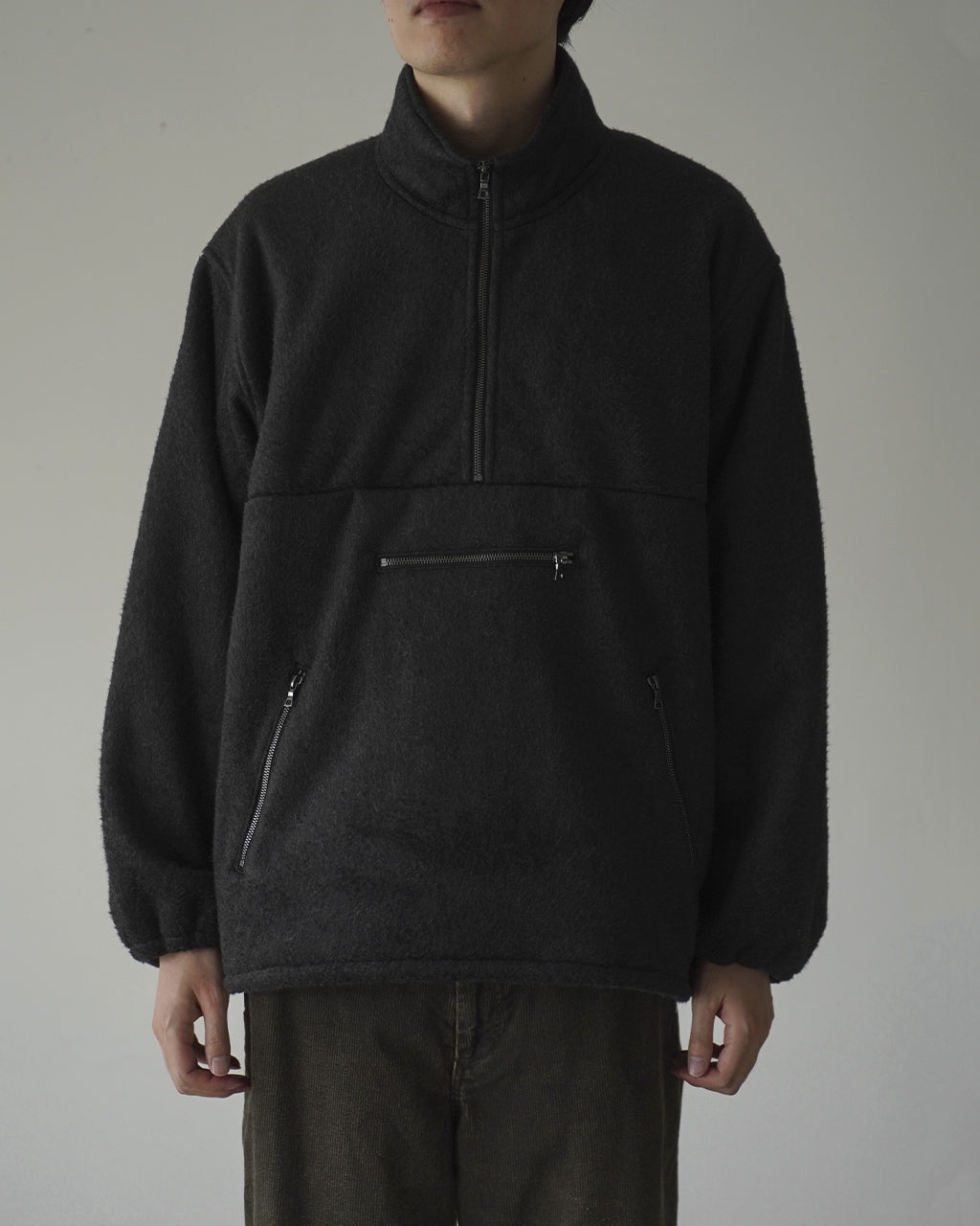 Pe/Silk Fleece Harf-zip P/O BHS26F032