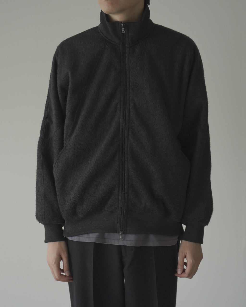 Pe/Silk Fleece Track Jacket BHS24F029F26