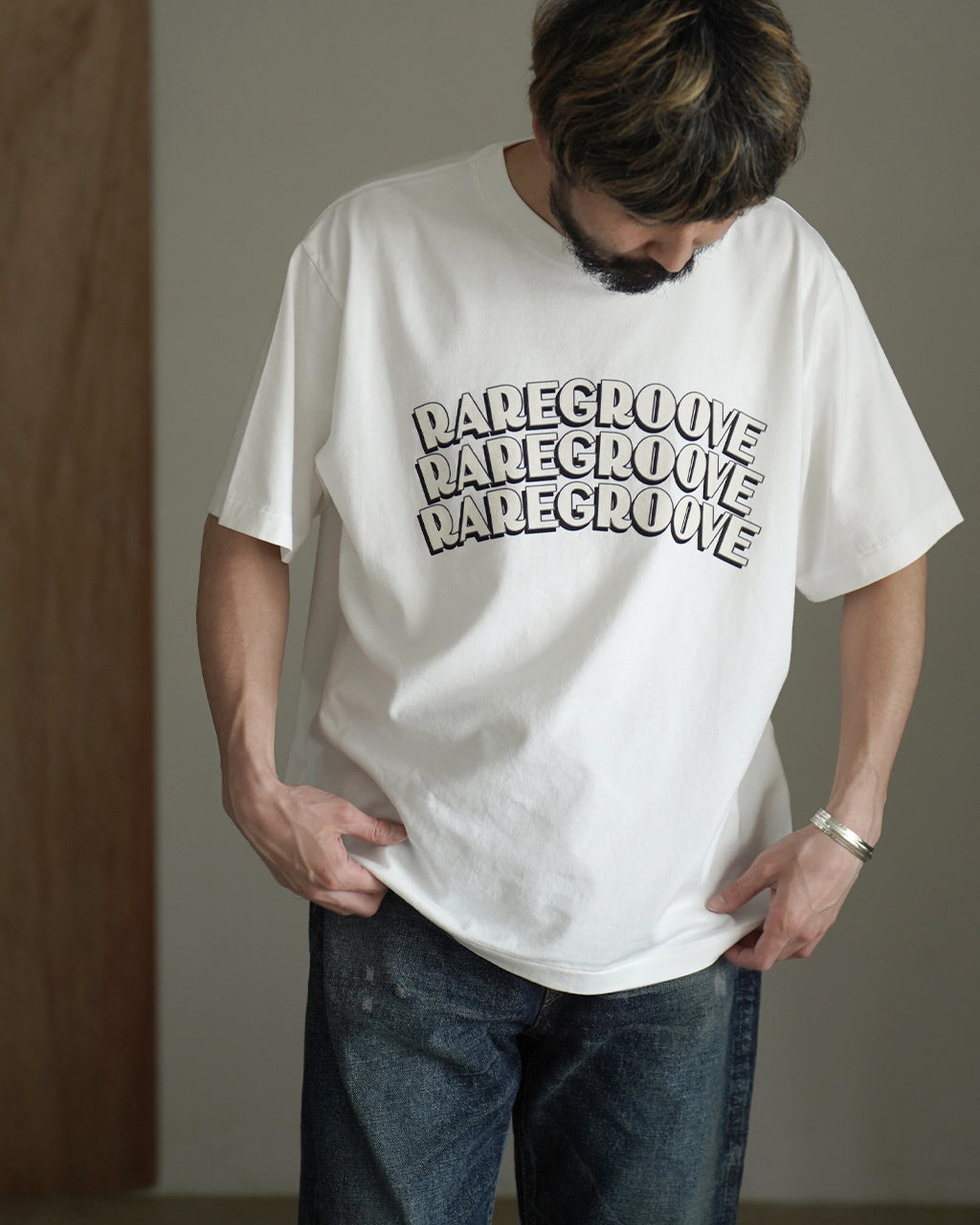 blurhms ROOTSTOCK ブラームスルーツストック b Patch Tee WIDE ユニ