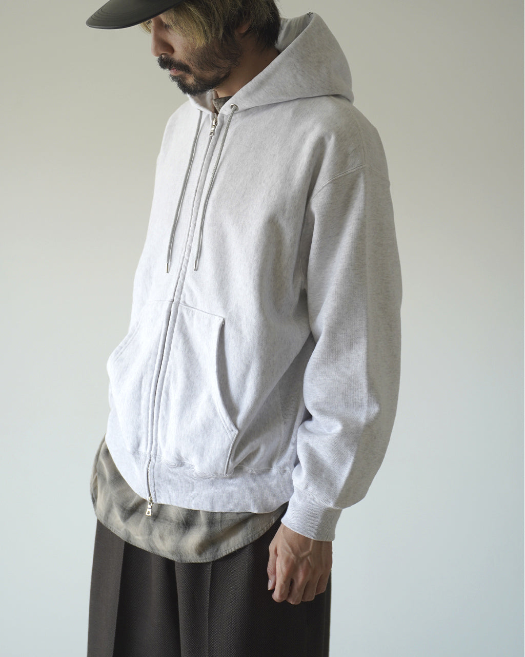 Soft&Hard Sweat Hoodie Zip Wide bROOTS24F28F26