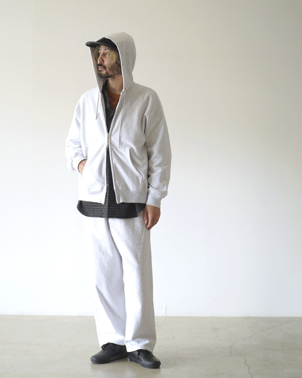 Soft&Hard Sweat Hoodie Zip Wide bROOTS24F28F26