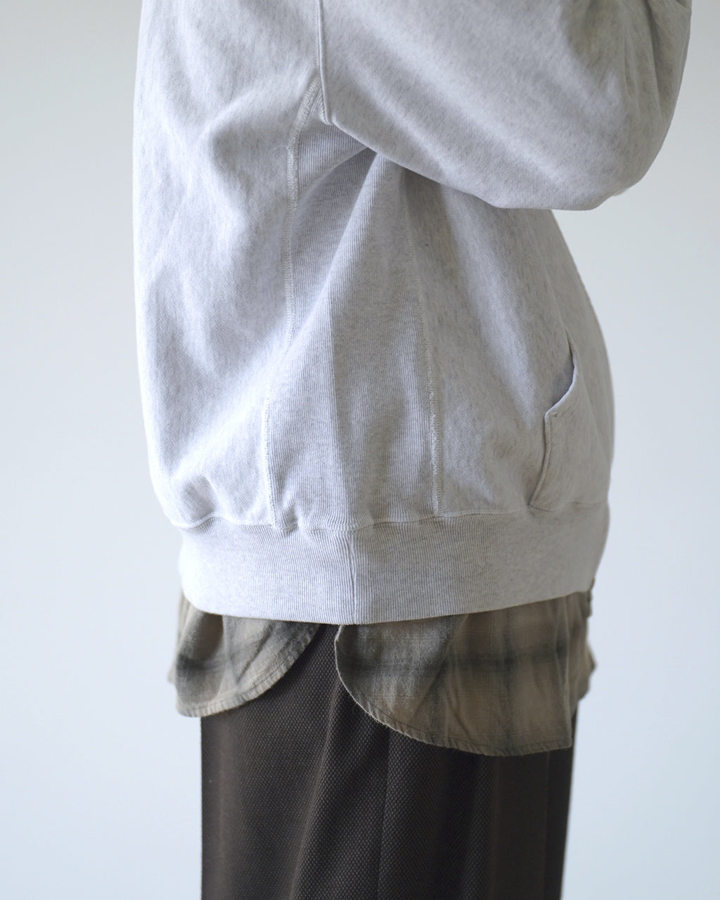 Soft&Hard Sweat Hoodie Zip Wide bROOTS24F28F26