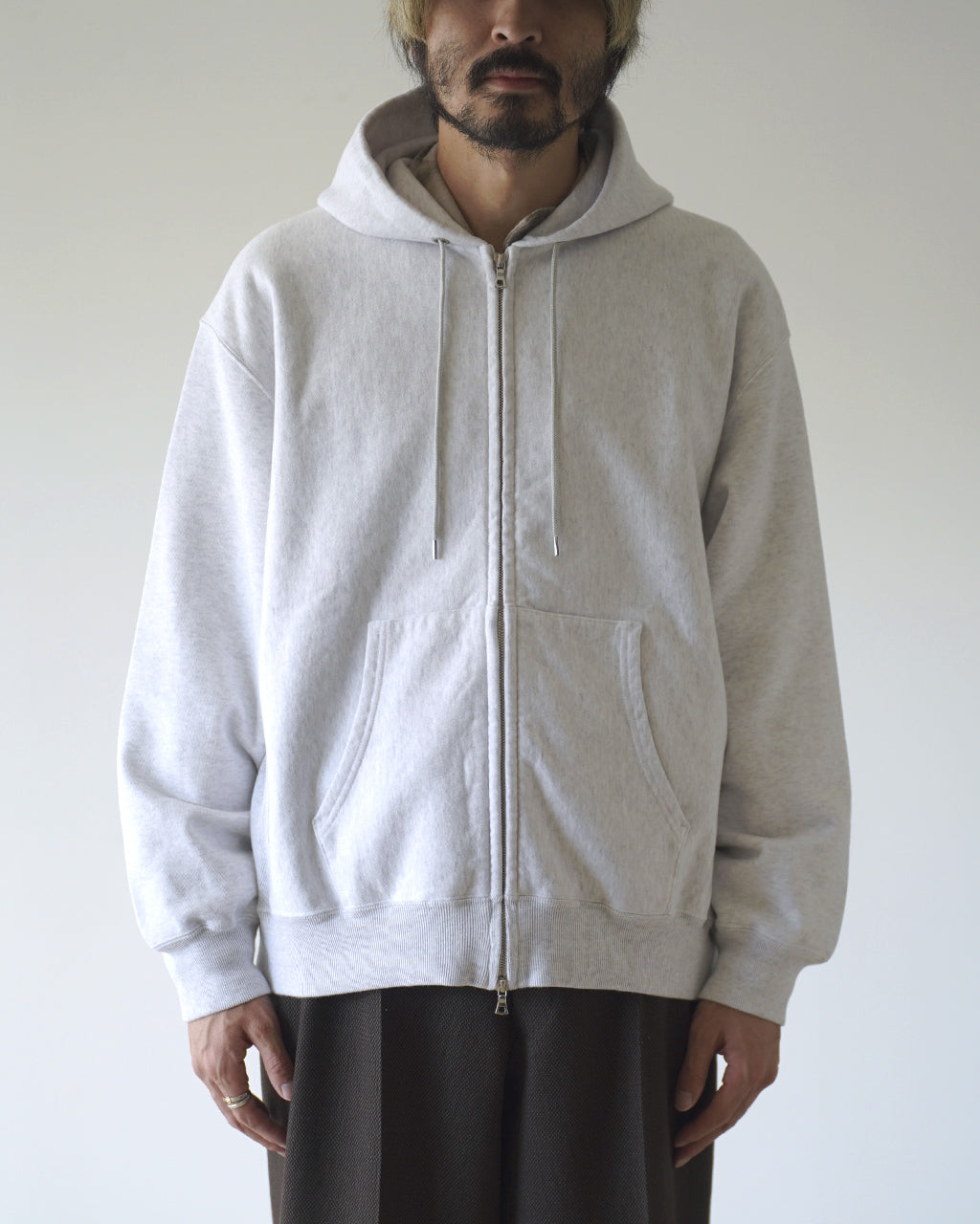 Soft&Hard Sweat Hoodie Zip Wide bROOTS24F28F26