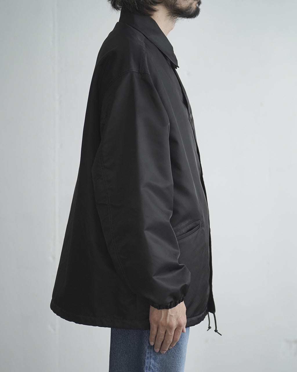 Washed Nylon Coach Jacket FW bROOTS26F10