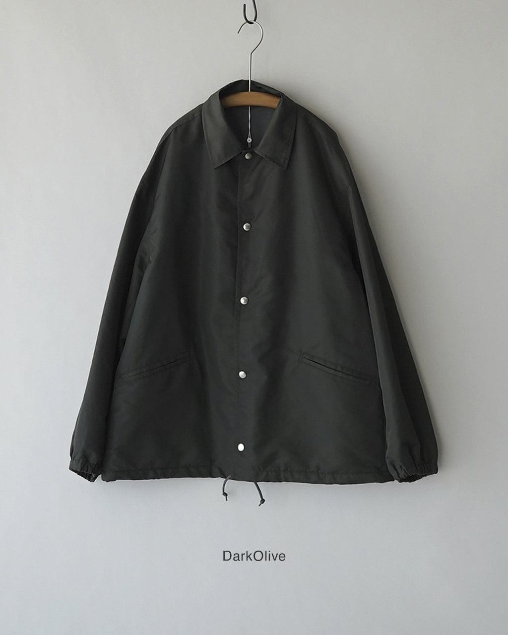 Washed Nylon Coach Jacket FW bROOTS26F10