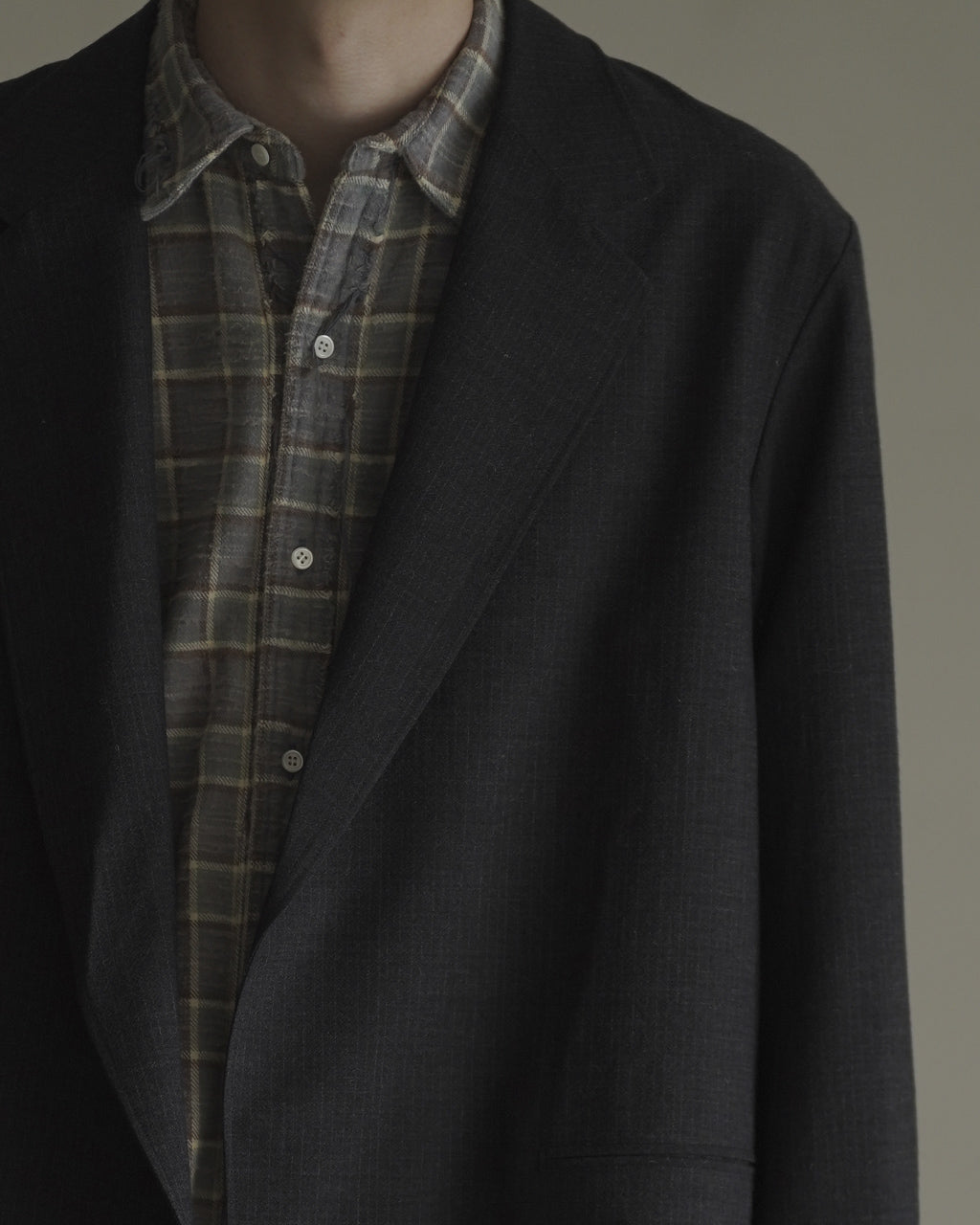 Wool Ramie Mohair Cardigan Jacket BHS26F028
