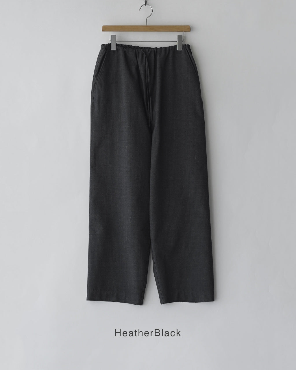 Wool Ramie Mohair Side Seamless Pants BHS26F027