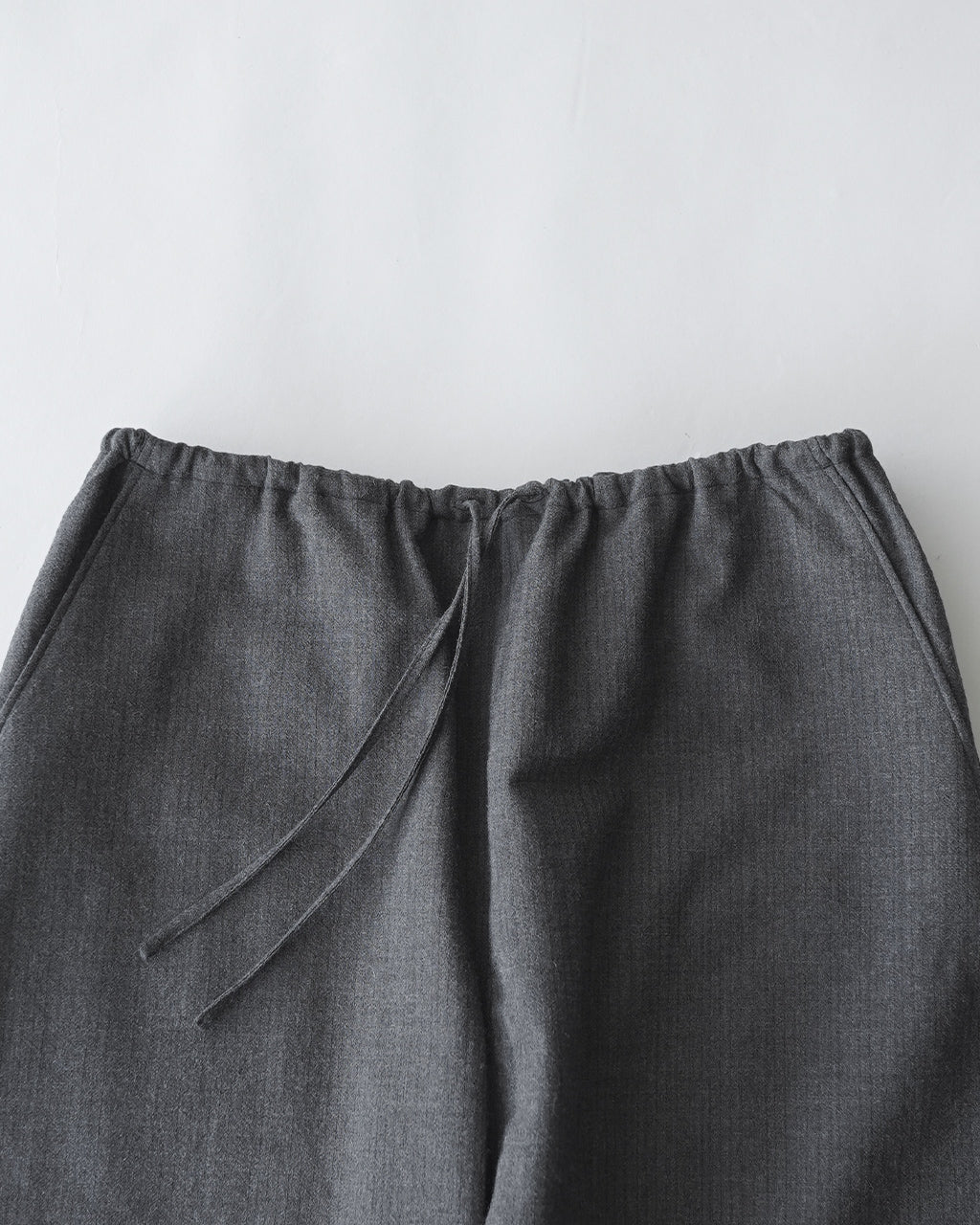 Wool Ramie Mohair Side Seamless Pants BHS26F027