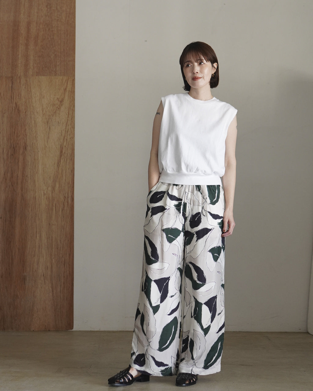 blurhms ROOTSTOCK Classic Hem Rib Sleeveless ノースリーブTシャツ コットン｜Crouka(クローカ)
