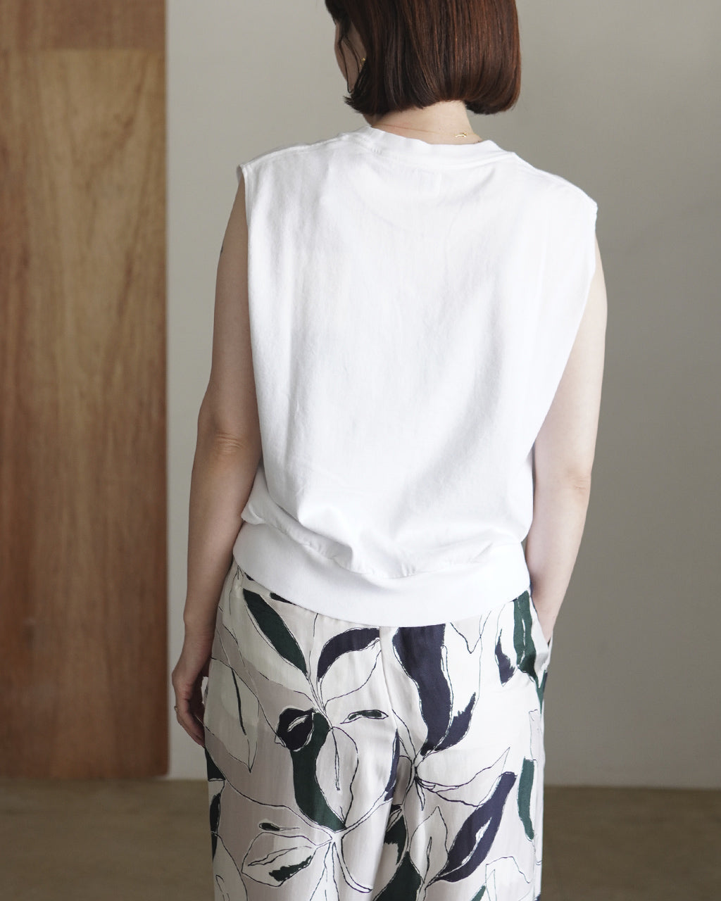 blurhms ROOTSTOCK Classic Hem Rib Sleeveless ノースリーブTシャツ コットン｜Crouka(クローカ)