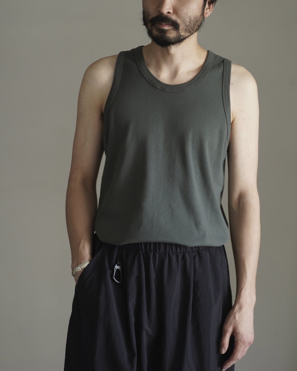 blurhms ROOTSTOCK Classic Rib fit Tank top タンクトップ リブ｜Crouka(クローカ)
