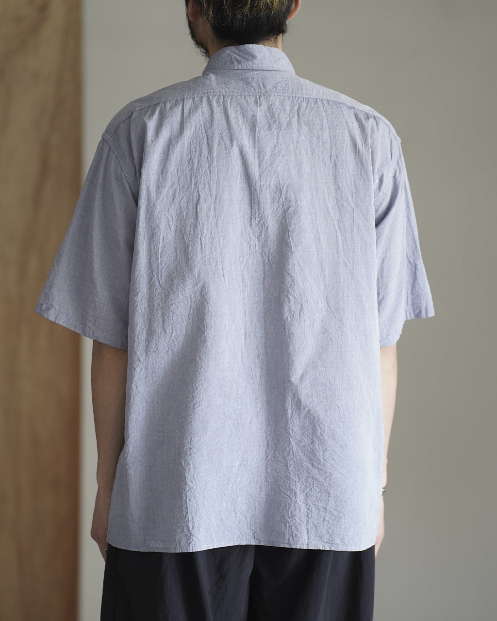 blurhms ROOTSTOCK Hard Twist Chambray Work Shirt S/S シャンブレー 半袖 ワークシャツ｜Crouka(クローカ)