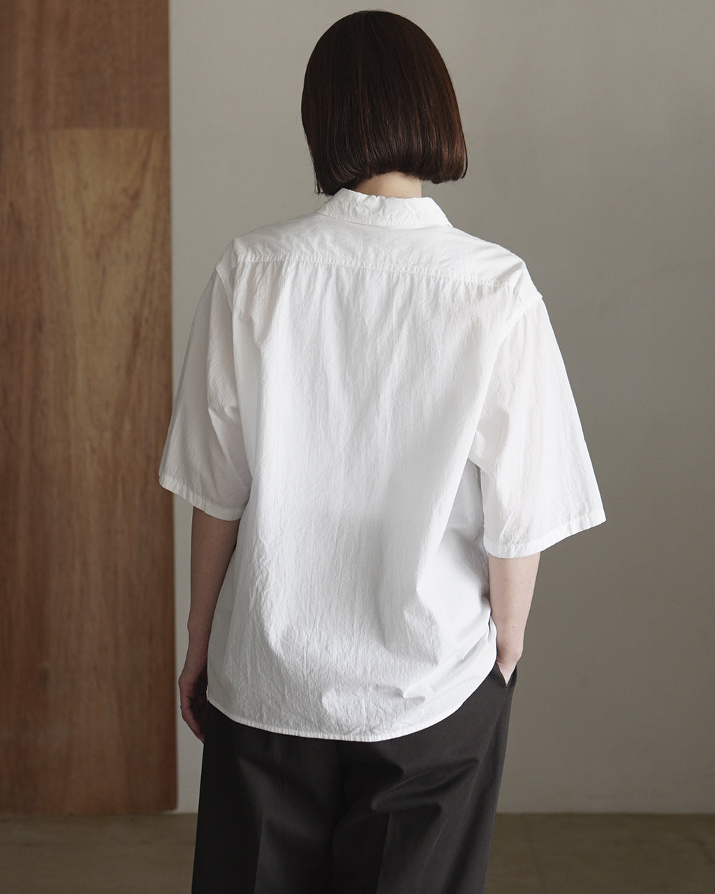blurhms ROOTSTOCK Hard Twist Chambray Work Shirt S/S シャンブレー 半袖 ワークシャツ｜Crouka(クローカ)