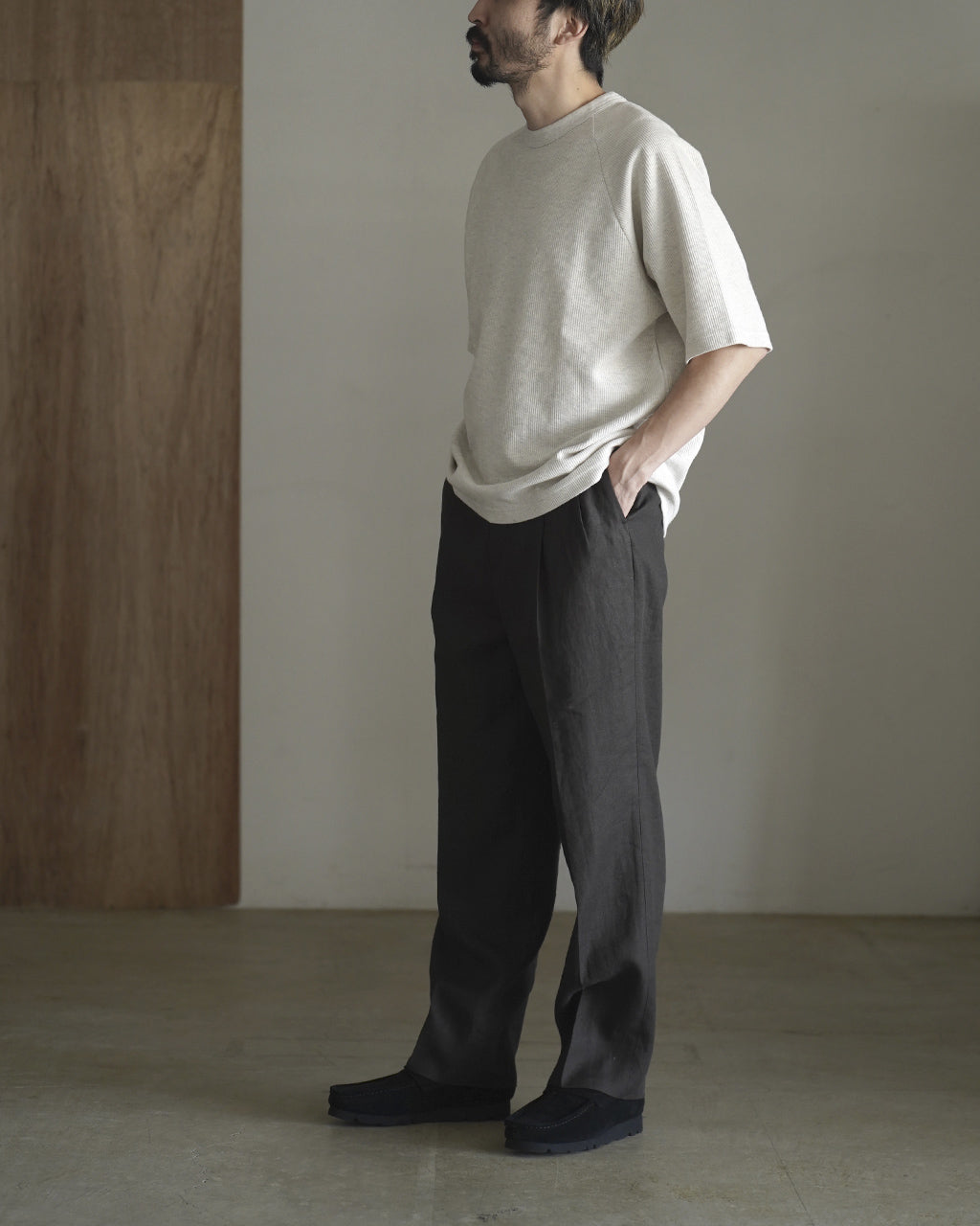 blurhms ROOTSTOCK Rough&Smooth Thermal Raglan Tee Tシャツ サーマル｜Crouka(クローカ)