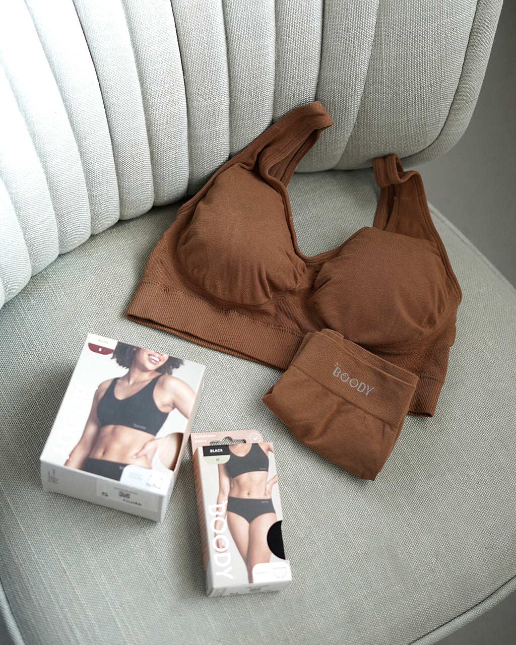 Shaper Pad Bra×Full Briefs / Shaper Pad Bra×Midi Briefs（選べる2点セット）