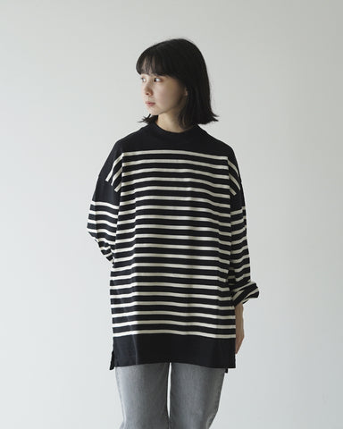 blurhms ROOTSTOCK ブラームス ルーツストック ボーダー モックネック Mock-neck bROOTS23F10 【送料無料】正規取扱店