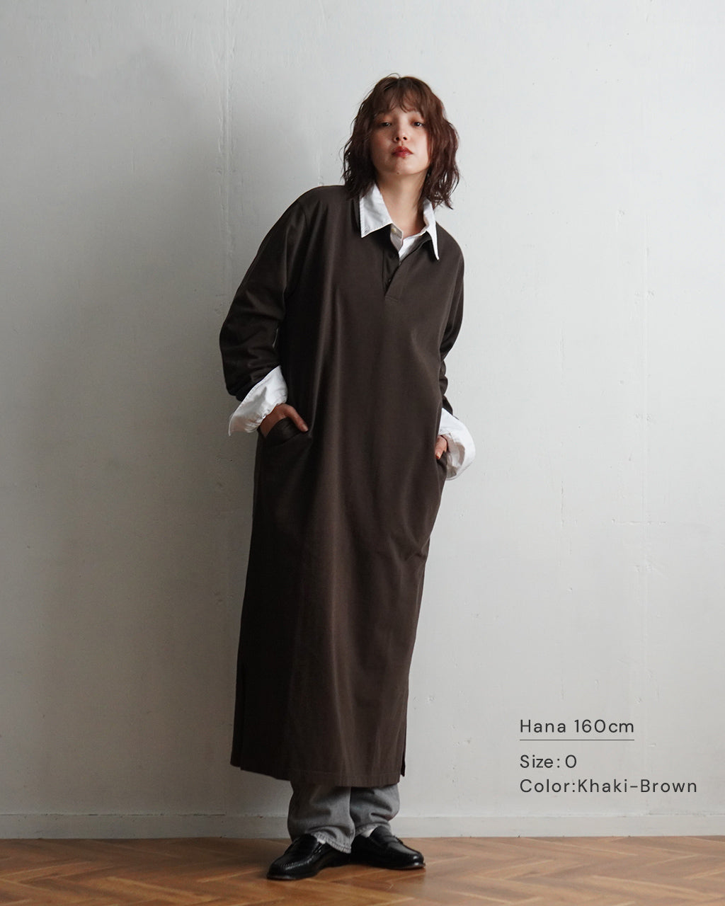 【アウトレット！30%OFF】blurhms ROOTSTOCK ブラームス ルーツストック  クラシック ラグビー ドレス Classic Rugby Dress bROOTS24F005W【送料無料】正規取扱店 [★]