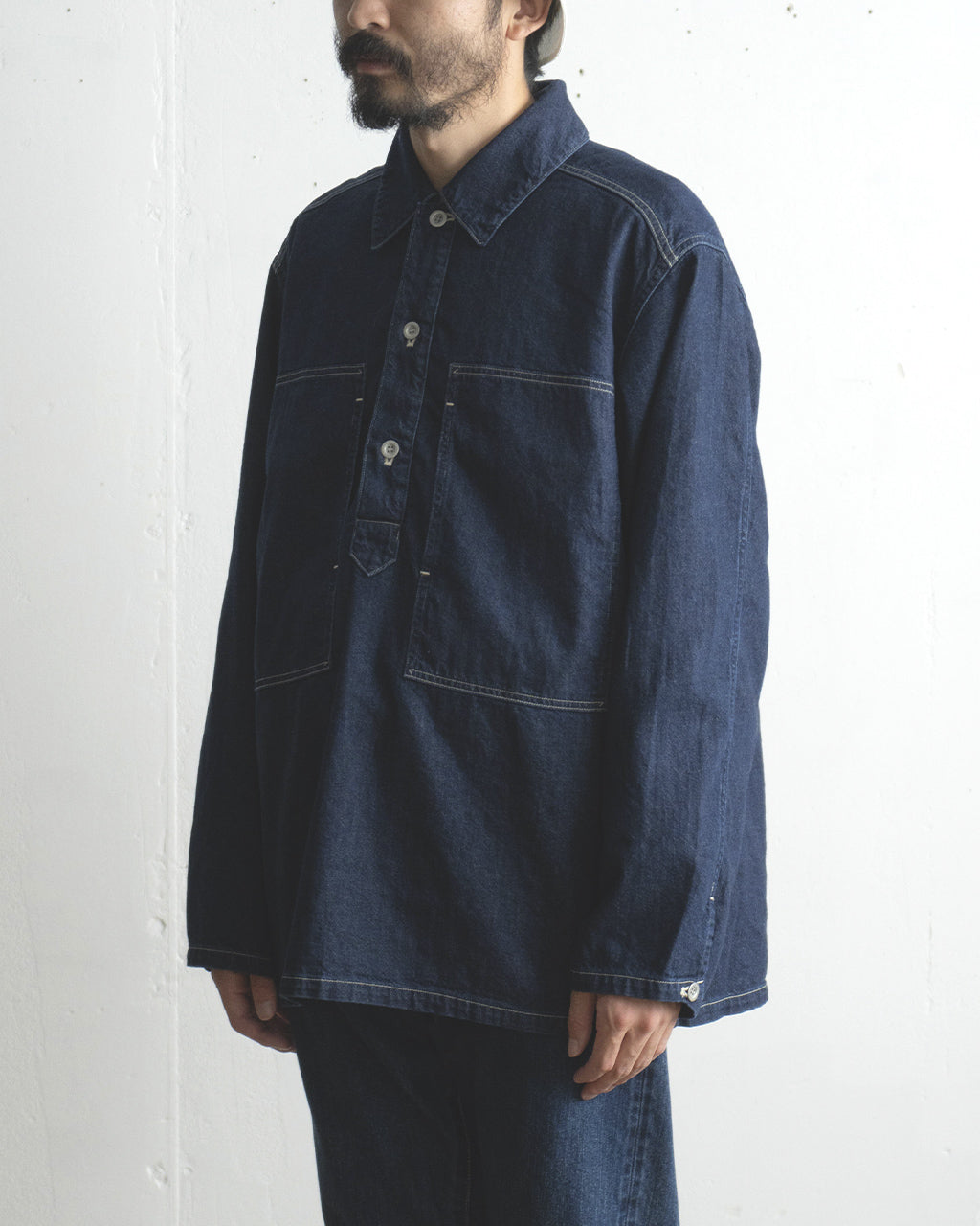 blurhms ROOTSTOCK ブラームス ルーツストック ライトオンス デニム プルオーバー ジャケット Light oz Denim