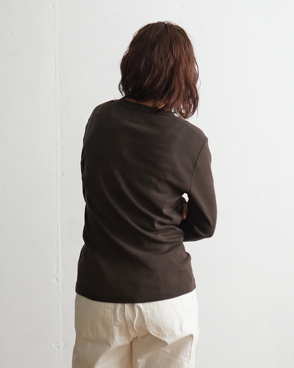 blurhms ROOTSTOCK ブラームス ルーツストック クラシック リブ ヘンリーネック カットソー Classic Rib  Henley-neck L/S bROOTS24F006W【送料無料】正規取扱店 - Off / 0